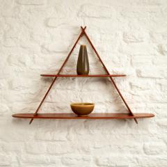 Triangular Amager Hanging Shelf After Peder Moos Denmark 1960s - 3170293