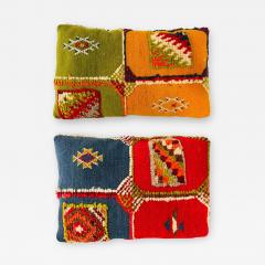Tribal Wool Vintage Kilim Cushion or Pillow a Pair - 3496374