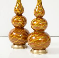 Triple Gourd Italian Ceramic Lamps - 3084467