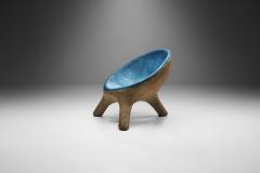 Tripod Chair in Blue and Gray Resin France 1970s - 2141214