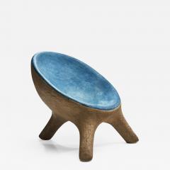 Tripod Chair in Blue and Gray Resin France 1970s - 2144730