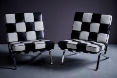 Trix Robert Haussmann Pair of Robert Trix Hausmann RH 301 for DeSede Lounge Chairs 1960s - 3438835