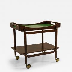 Trolley In Solid Wood Finished With Mahogany Veneer Italy 1960s - 3302075