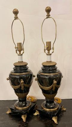 Trompe lOeil Faux Marble Table Lamps a Pair - 1963206