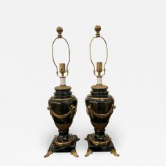 Trompe lOeil Faux Marble Table Lamps a Pair - 1963354