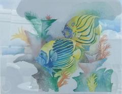 Tropical Angelfishes by Leslie Lane 1990 - 4642578
