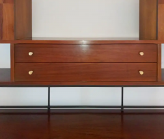 True Mid Century Classic Inlaid Rosewood Walnut Credenza Cabinet by Stanley USA - 2556096