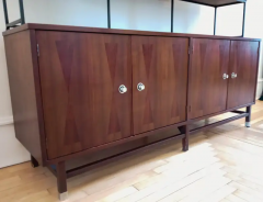 True Mid Century Classic Inlaid Rosewood Walnut Credenza Cabinet by Stanley USA - 2556112