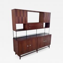 True Mid Century Classic Inlaid Rosewood Walnut Credenza Cabinet by Stanley USA - 2559683