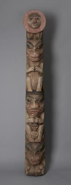 Tsimshian Tribe Raven Totem Pole - 1043021