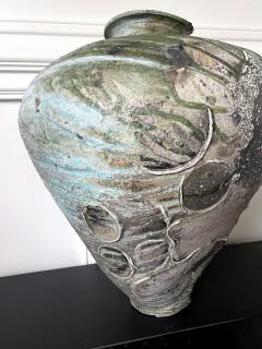 Tsujimura Yui Massive Ceramic Jar Tsubo by Japanese Potter Tsujimura Yui - 2695490