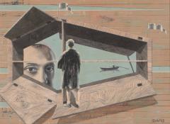 Tucker Bobst American 1923 2008 Regatta oil on masonite 1963 - 3054960