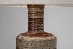 Tue Poulsen Large Glazed Stoneware Table Lamp by Tue Poulsen Denmark ca 1950s - 4464506