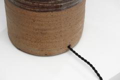 Tue Poulsen Large Glazed Stoneware Table Lamp by Tue Poulsen Denmark ca 1950s - 4464507