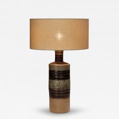 Tue Poulsen Large Glazed Stoneware Table Lamp by Tue Poulsen Denmark ca 1950s - 4466998