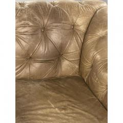 Tufted Patinated Vintage Leather Chaise Lounge from Sweden Daybed - 2602723