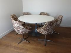 tulip swivel dining chairs