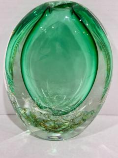 Tulle Green Vase by Seguso - 4412781