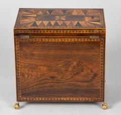 Tunbridge Ware Inlaid Rosewood Jewelry Box - 1900711