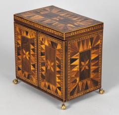 Tunbridge Ware Inlaid Rosewood Jewelry Box - 1900712