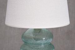Ture Berglund Ture Berglund Green Glass Table Lamp Skansens Glasbruk Stockholm Sweden 1940s - 4118373