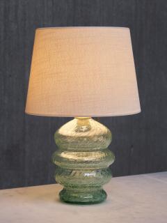 Ture Berglund Ture Berglund Green Glass Table Lamp Skansens Glasbruk Stockholm Sweden 1940s - 4118378