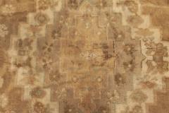 Turkish Oushak Brick Red Terracotta Deep Blue and Gold Wool Rug - 2457257