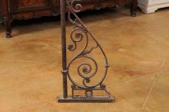 Turn of the Century French Iron and Glass Lantern Wired for the USA - 4381042