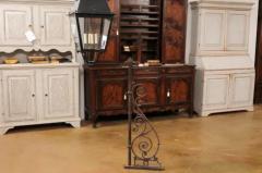 Turn of the Century French Iron and Glass Lanterns a Pair Wired for the USA - 3577417