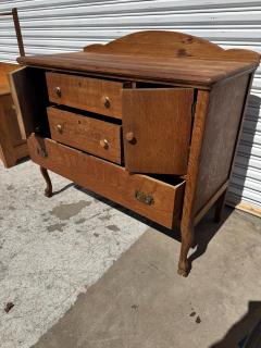 Turn of the Century Tiger Oak Sideboard - 4519285