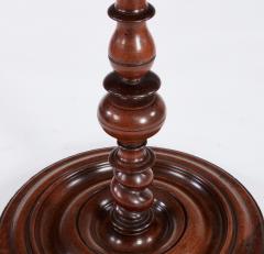 Turned and Dished Mahogany Lamp Table - 4560187