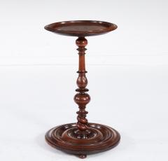Turned and Dished Mahogany Lamp Table - 4560189