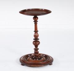 Turned and Dished Mahogany Lamp Table - 4560190