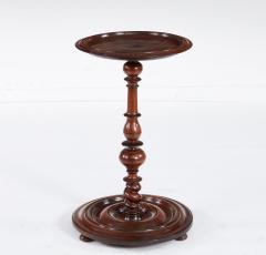 Turned and Dished Mahogany Lamp Table - 4560192