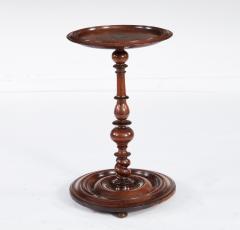 Turned and Dished Mahogany Lamp Table - 4560193