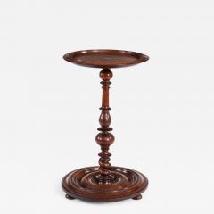 Turned and Dished Mahogany Lamp Table - 4560200