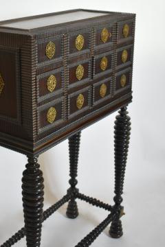 Turned wood cabinet XIXth c  - 4684549
