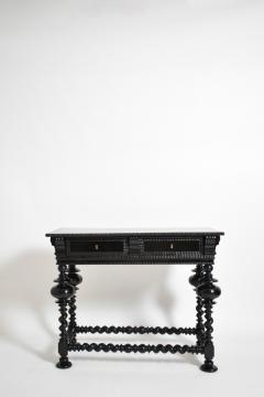 Turned wood dark rosewood table XIXth c  - 4711506