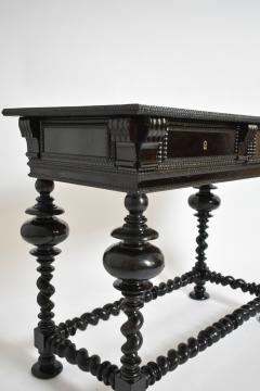 Turned wood dark rosewood table XIXth c  - 4711507