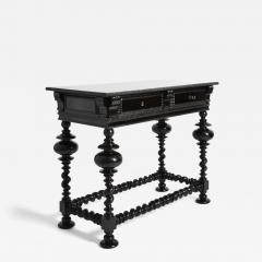 Turned wood dark rosewood table XIXth c  - 4716684