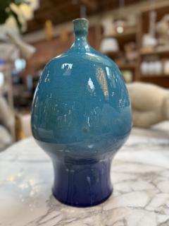 Turquoise Glazed Ceramic Vase - 4373115