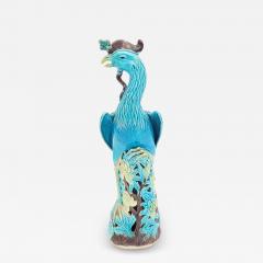 Turquoise Glazed Porcelain Phoenix China circa 1920 - 3854973