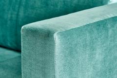 Turquoise Postmodern Cubic Settee 1970 - 2356990