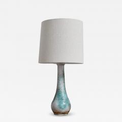 Turquoise and white lamp France 1960s  - 4702268
