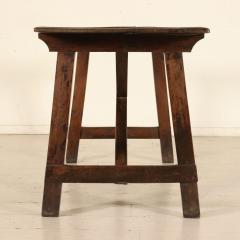 Tuscan Trestle Walnut Farm Table Circa 1780 - 905787