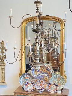 Tuscan Two Tier Monumental Painted Chandelier - 2637457