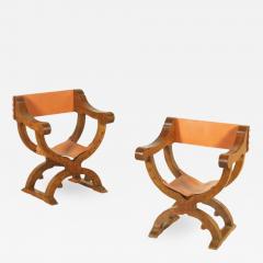 Tuscan inlaid folding chairs Circa 1860 - 2087726