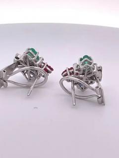 Tutti Frutti Earrings 18k White Gold - 3459015