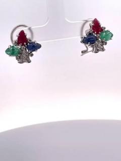 Tutti Frutti Earrings 18k White Gold - 3459067