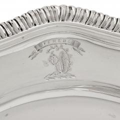 Twelve Georgian silver dinner plates by Wright - 1277222